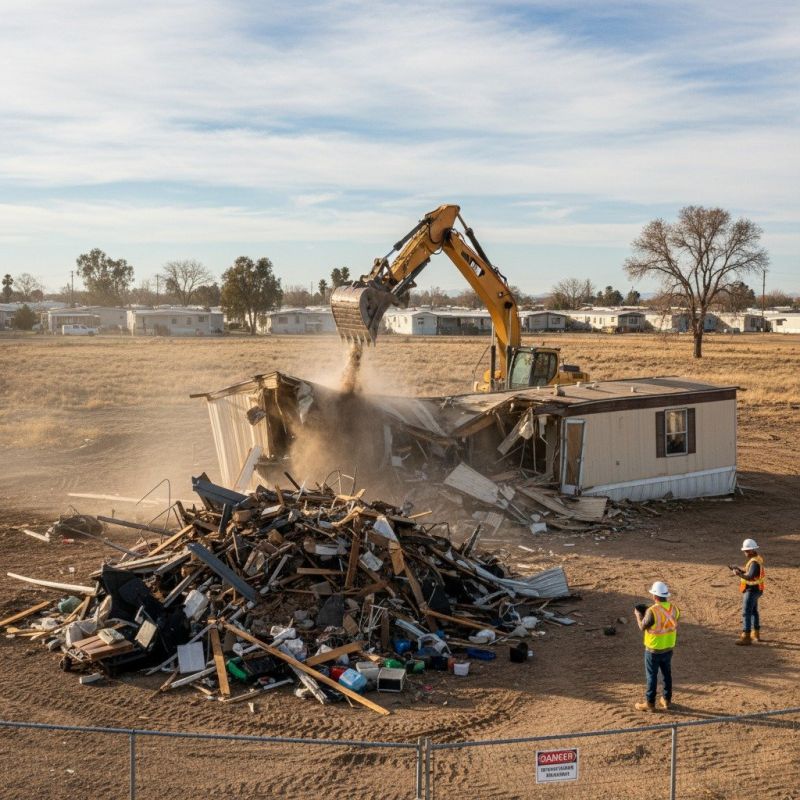 Mobile Home Demolition detail